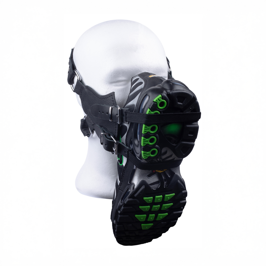 Sniff My Sneaker - Leather Mask - Black - Image 4