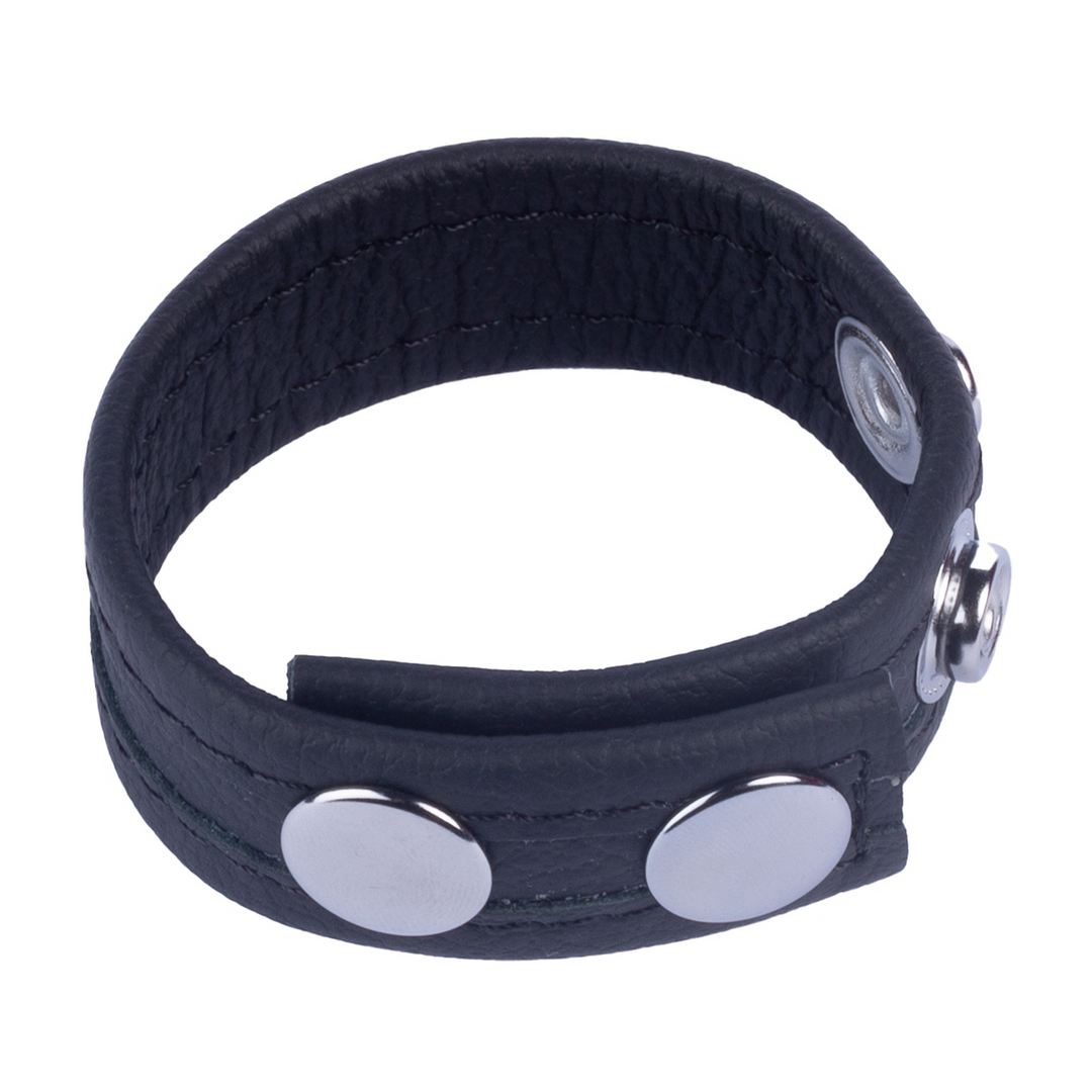 Tippy - Leather Cockring - Black - Image 2