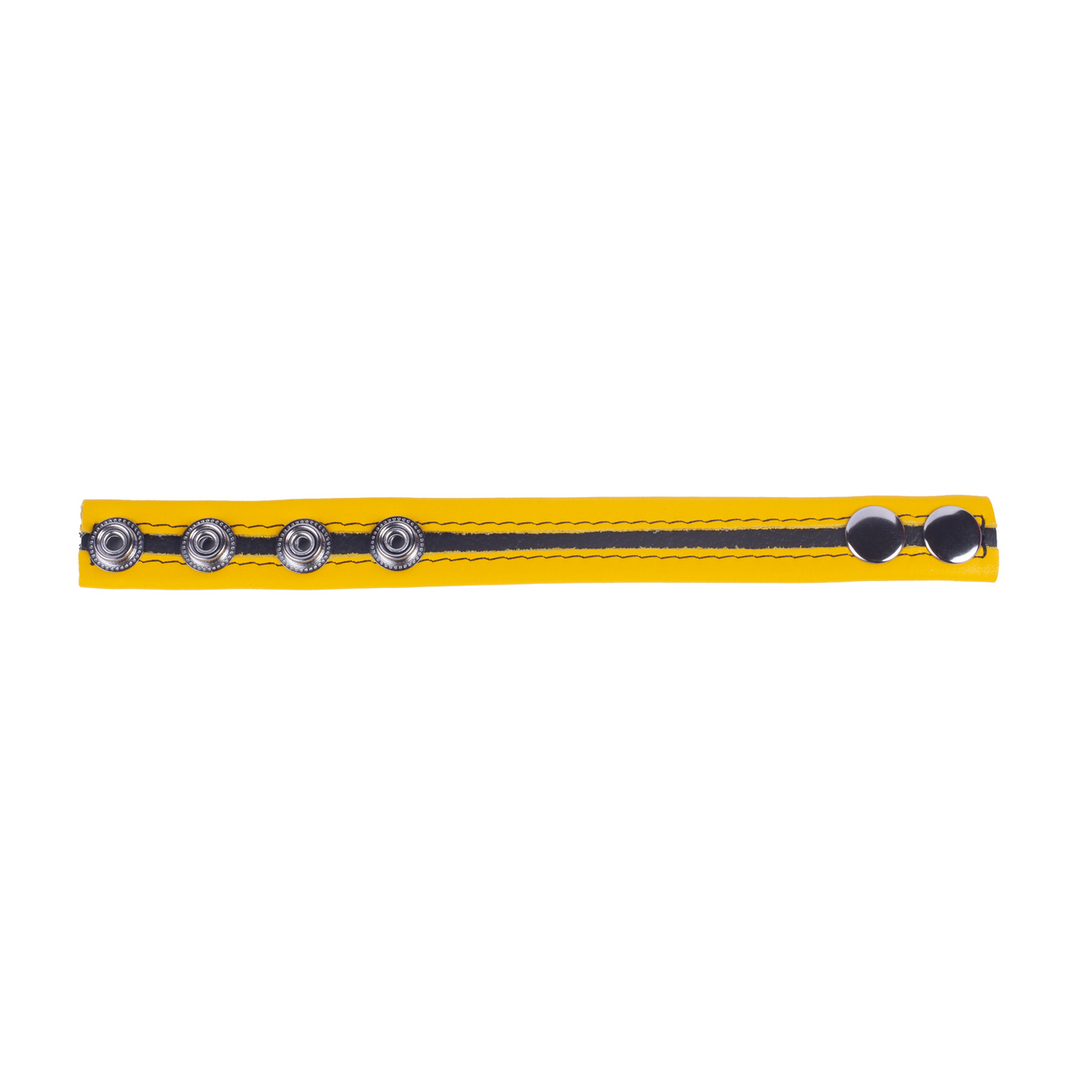 Tippy - Leather Cockring - Yellow - Image 3