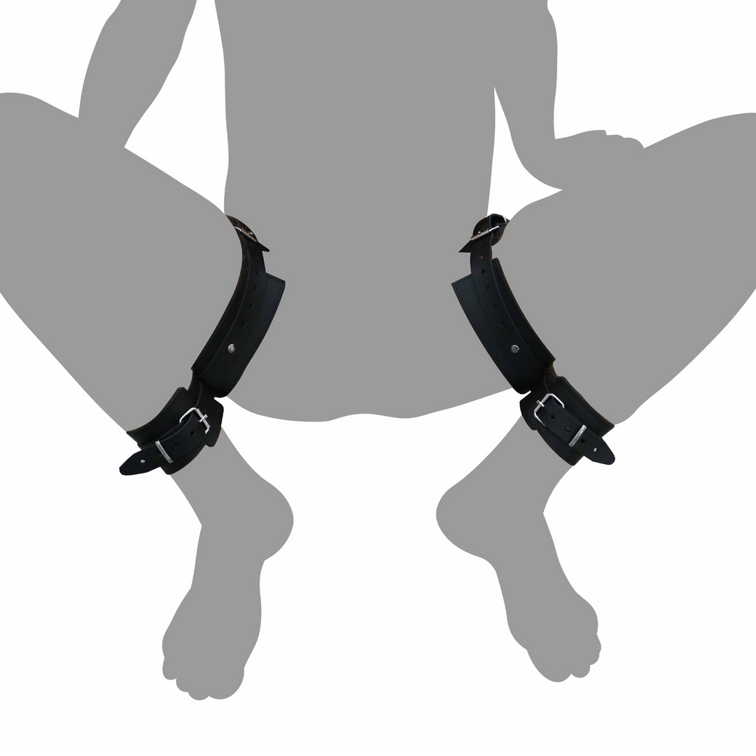 Leather Thighs Restraints - Black - Image 3