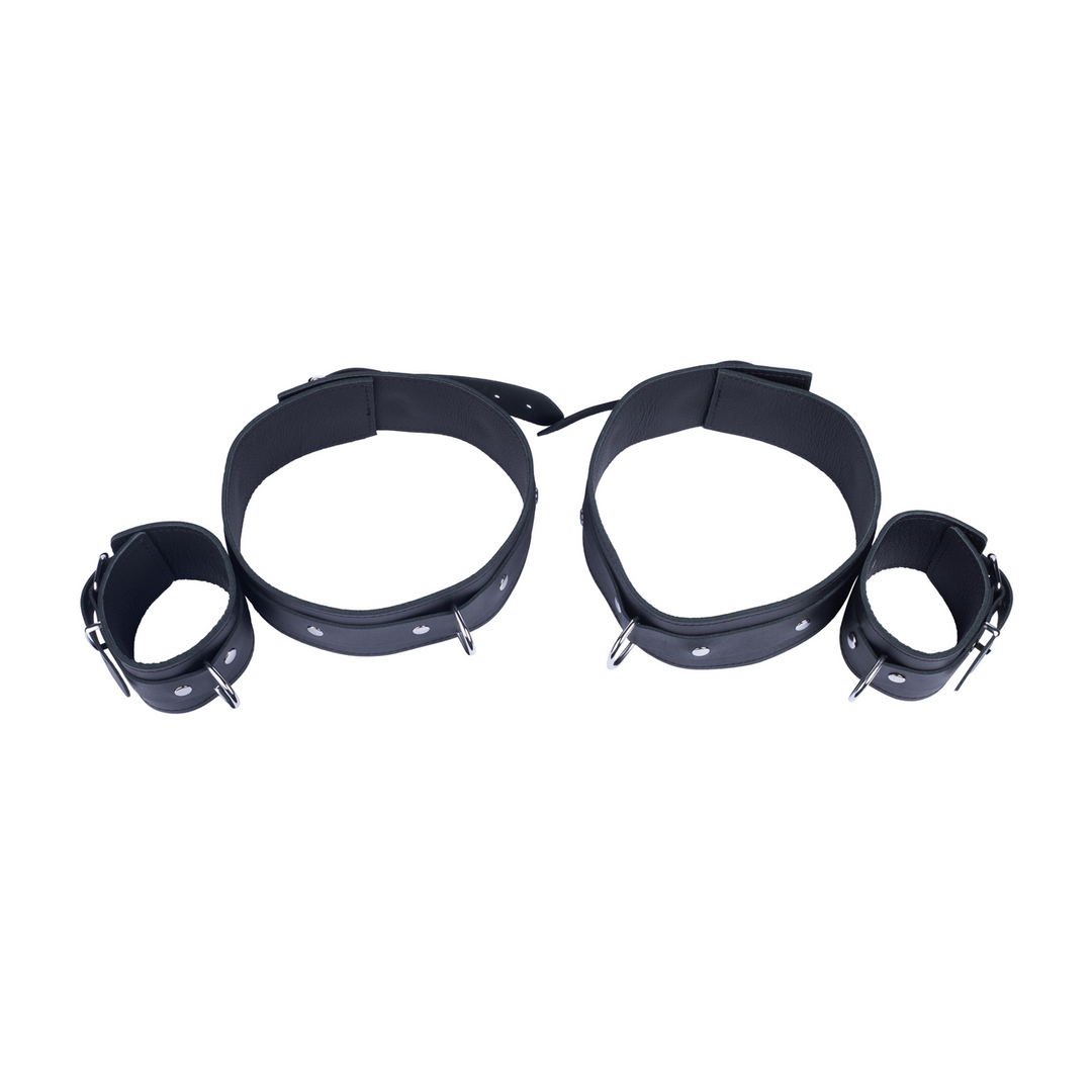 Leather Thighs Restraints - Black - Image 2