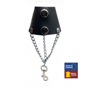 Leather Parachute with Chains and Hook - Black
