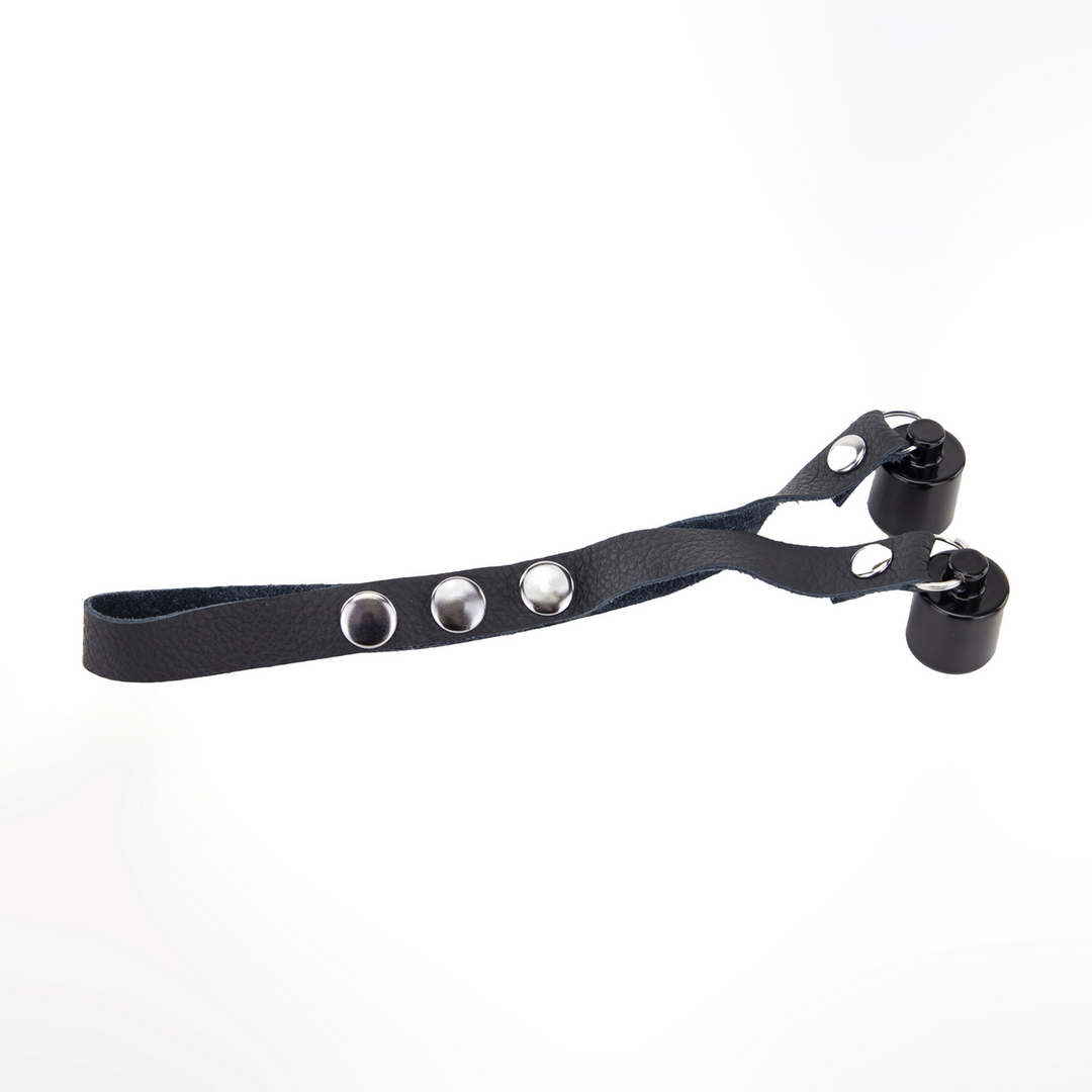 Leather Ballstretcher Weights 2 x 50 gr - Black - Image 2