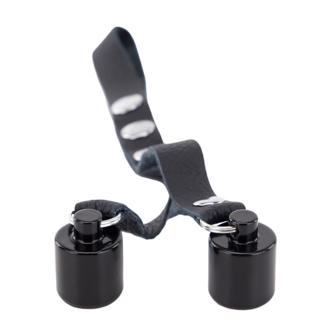Leather Ballstretcher Weights 2 x 50 gr - Black - Image 3
