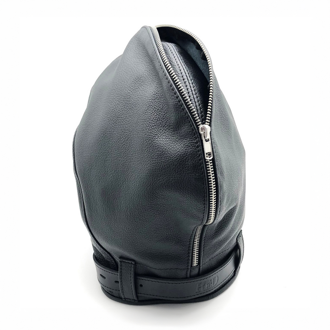 Sensorial Leather Balaclava - Black - Image 3