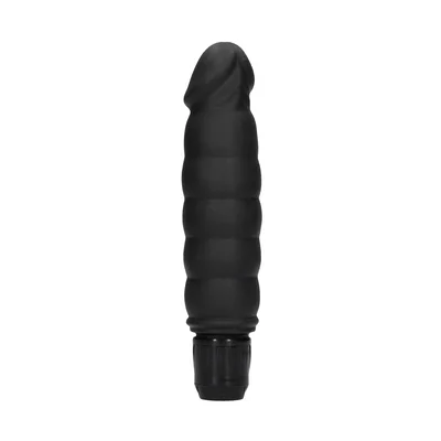 Ribbed Multispeed Vibrator - Black