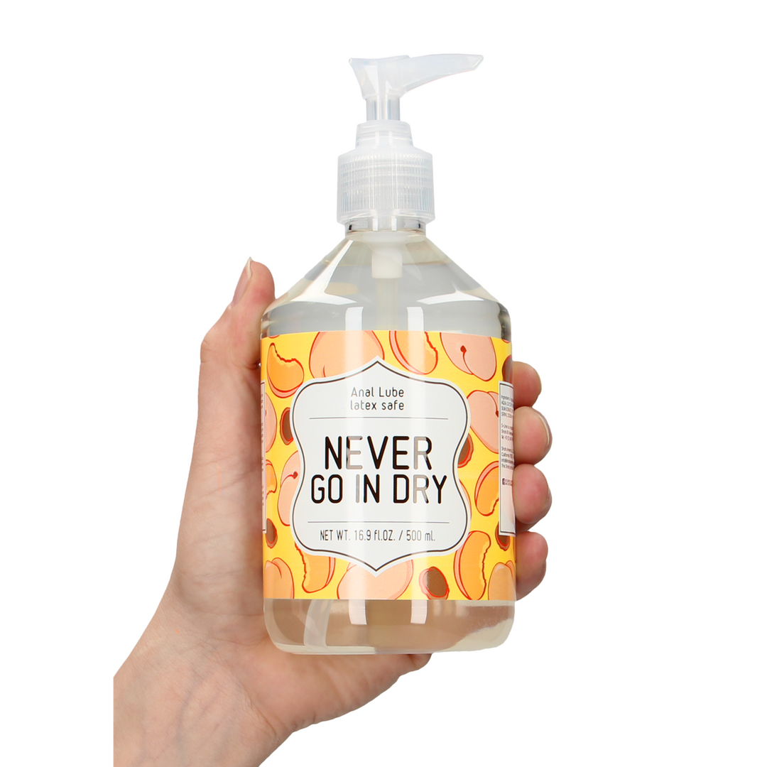 Never Go In Dry - Waterbased Anal Lubricant - 17 fl oz / 500 ml - Image 5