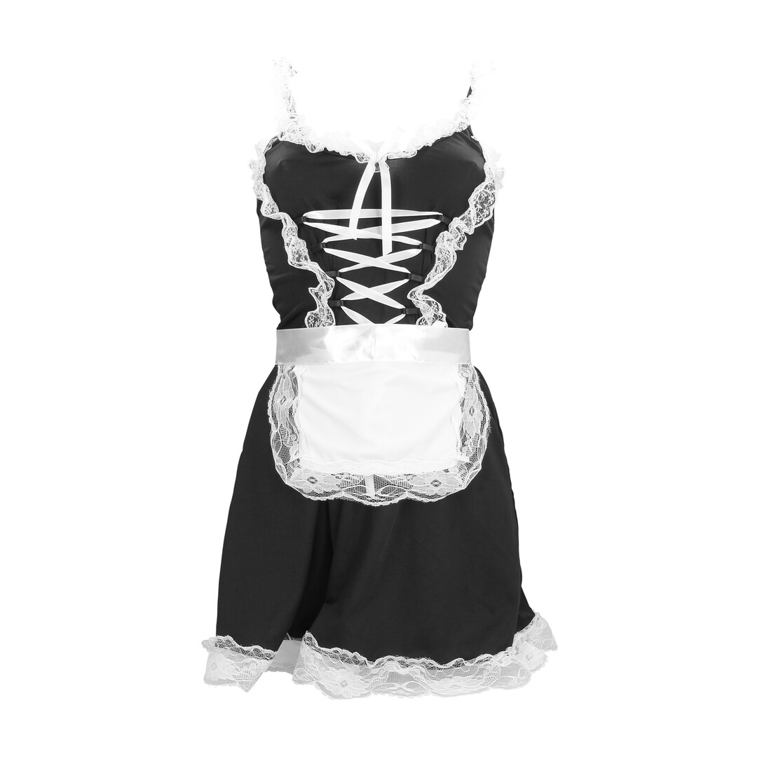 French Maid Costume - S/M - Black - Image 3