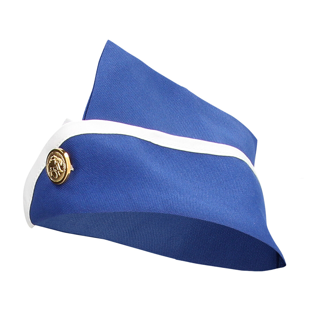 Stewardess Costume - S/M - Blue/White - Image 4