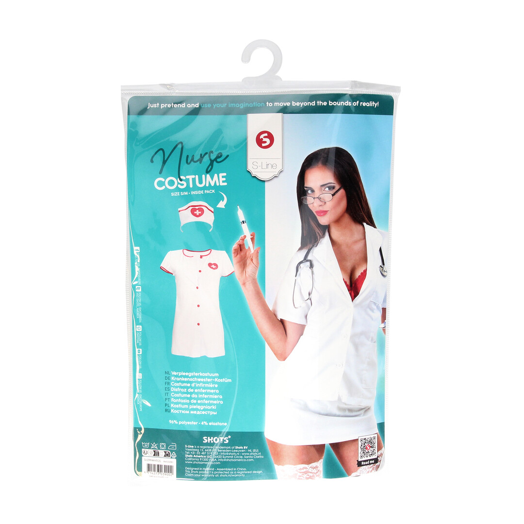 Nurse Costume - S/M - White - Image 2