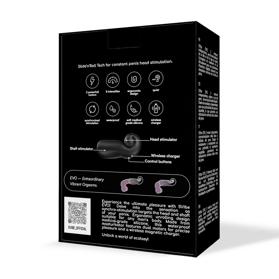 EVO - Dual Male Stimulator - Black - Image 3