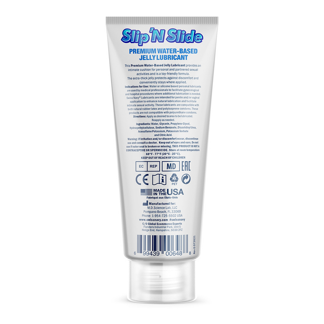 Slip'N Slide - Soft and Smooth Premium Waterbased Ultra Thick Jelly Lubricant - 2 fl oz / 59 ml - Image 2