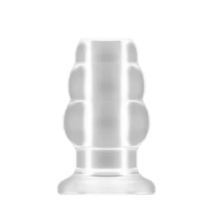 No.50 - Medium Hollow Tunnel Butt Plug - 4 Inch - Translucent
