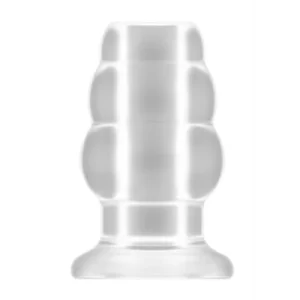 No.51 - Large Hollow Tunnel Butt Plug - 5 Inch - Translucent