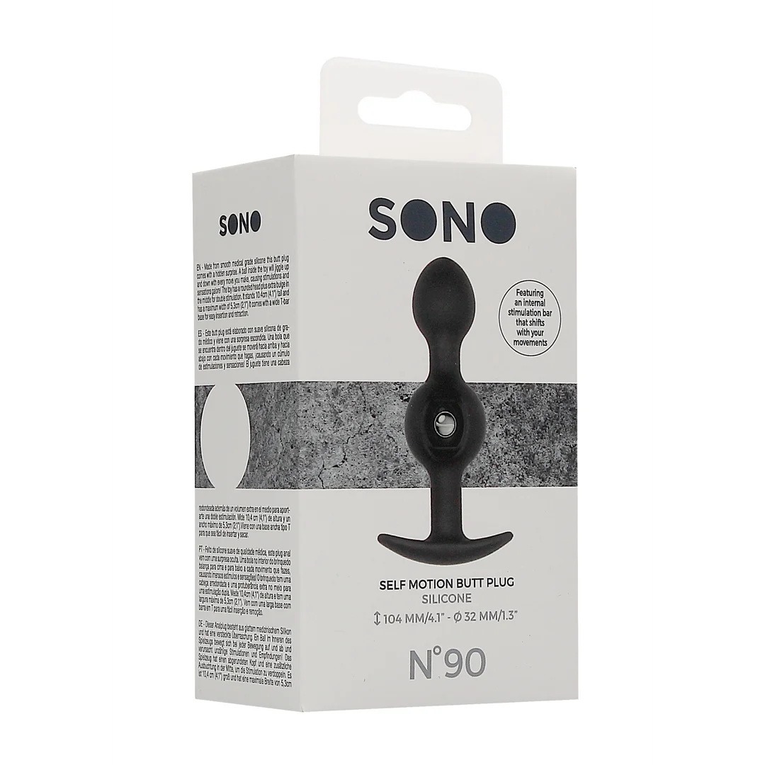 N0. 90 - Self Penetrating Butt Plug - Black