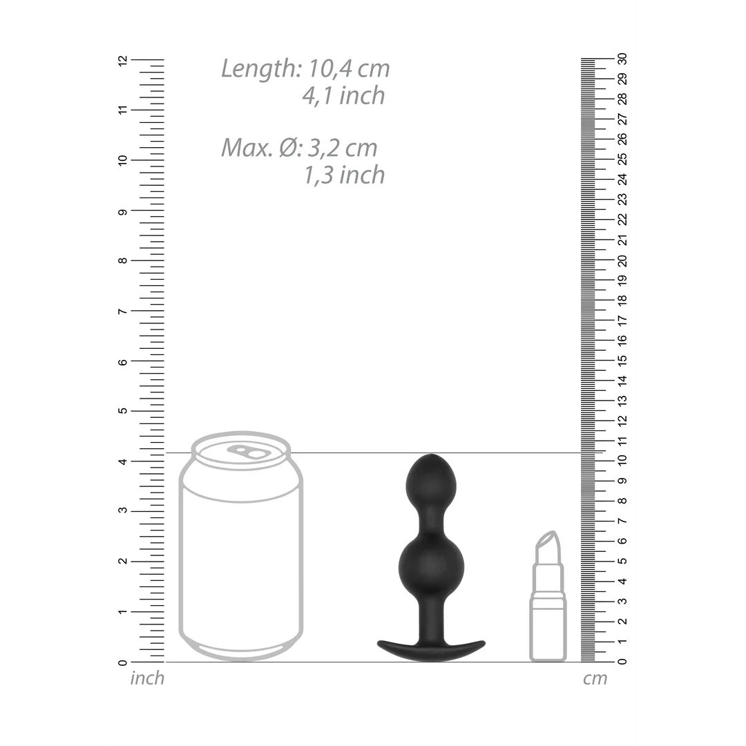 N0. 90 - Self Penetrating Butt Plug - Black