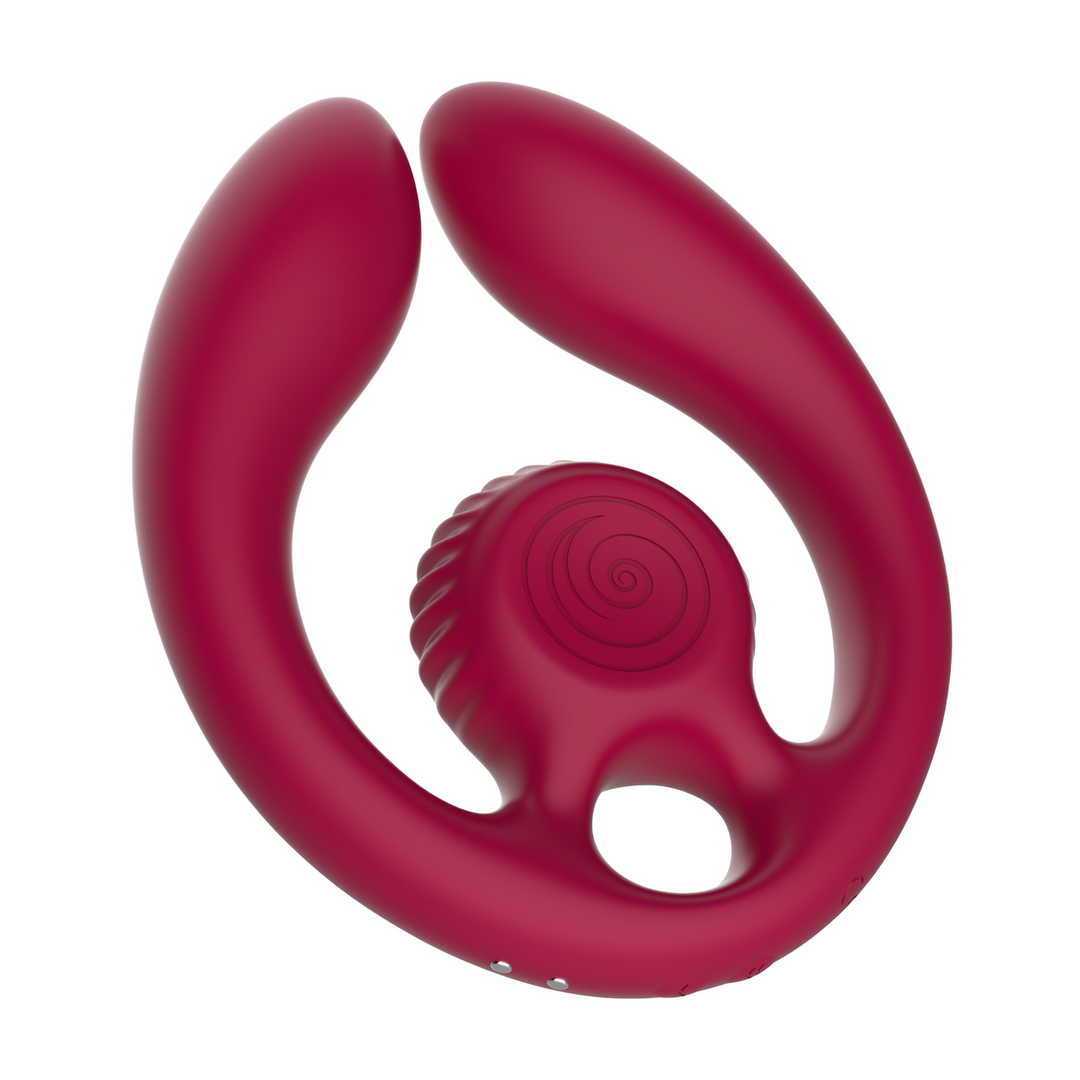 GIZI Duo - Dual Couples Stimulator - Burgundy - Image 5