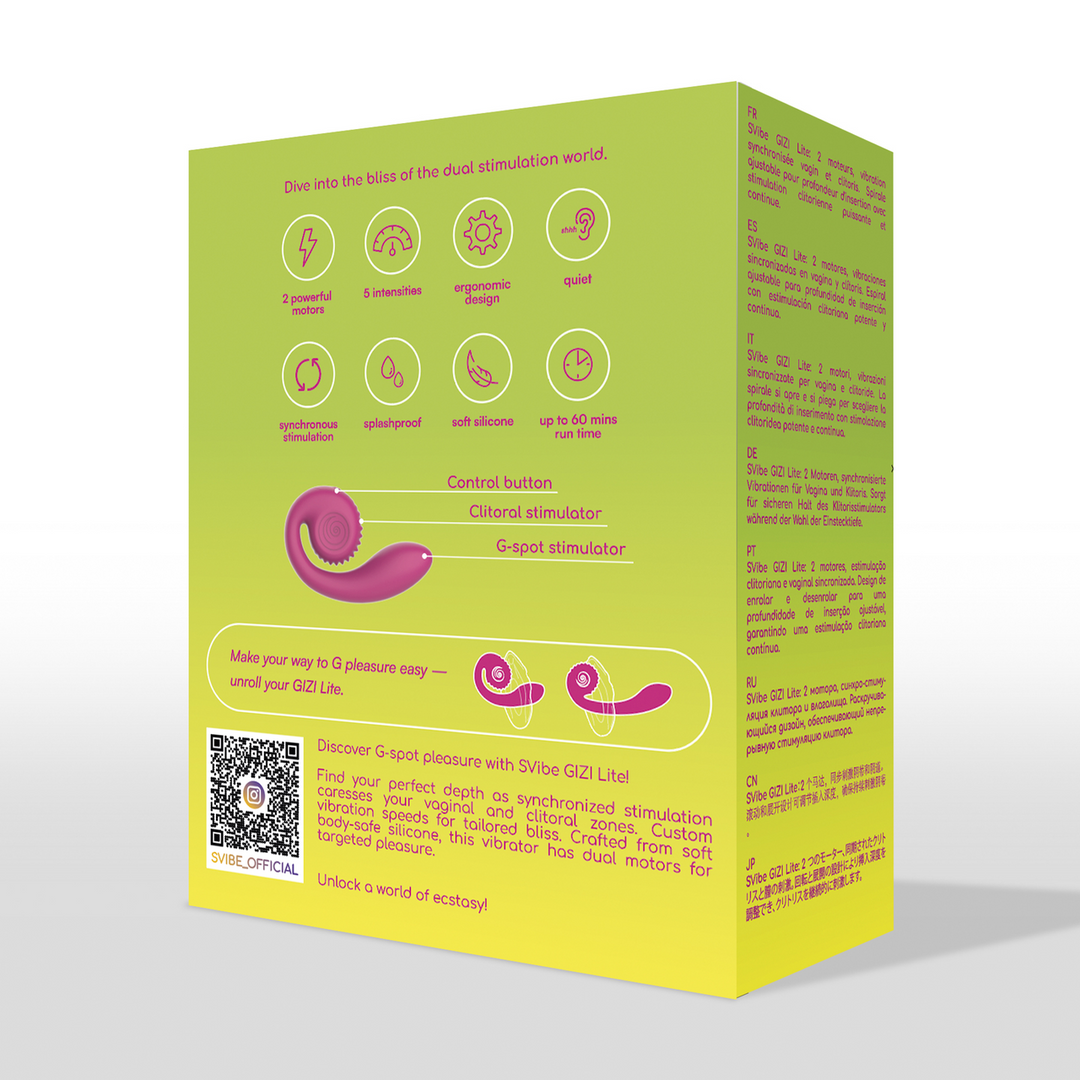 GIZI Lite - Dual G-Spot Stmulator - Sweet Dragonfruit - Image 3