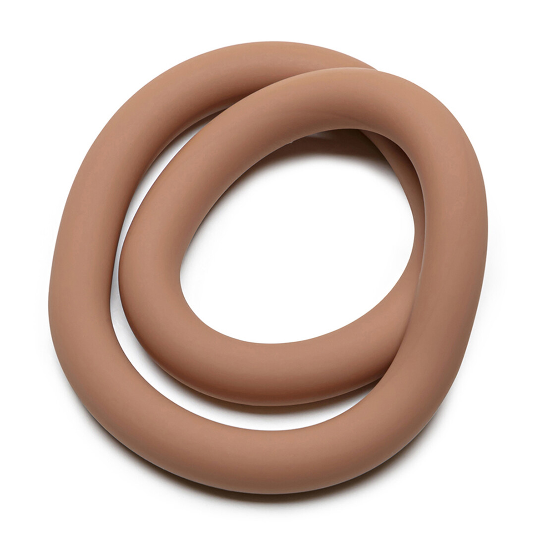 Silicone Hefty Wrap Ring - Cockring - 12 / 30,5 cm - Skintone 3 - Image 4