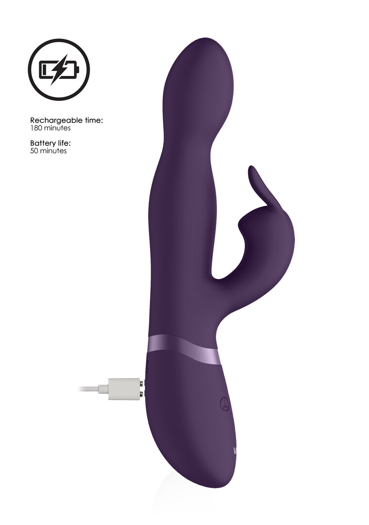 Niva - Rotating Rabbit Vibrator - Purple - Image 9