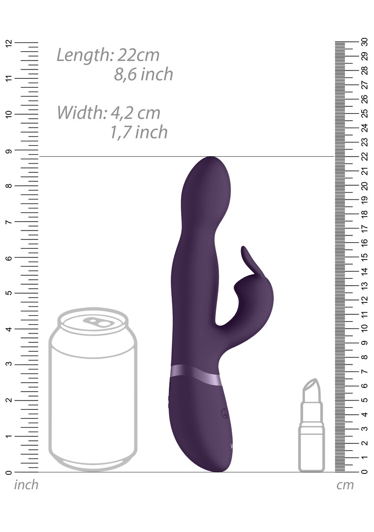 Niva - Rotating Rabbit Vibrator - Purple - Image 11