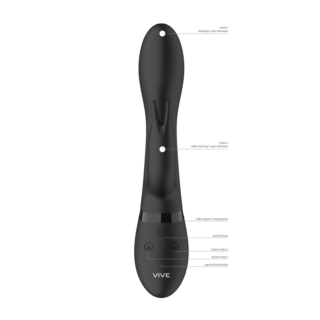 Zosia - Classic G-Spot Rabbit - Black - Image 9