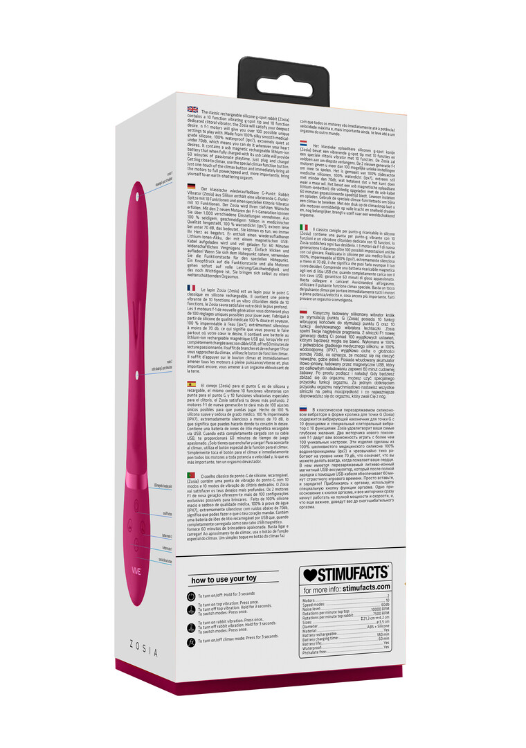 Zosia - Classic G-Spot Rabbit - Pink - Image 3