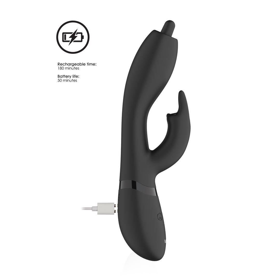 Nilo - Pinpoint Rotating G-spot Rabbit - Black - Image 8