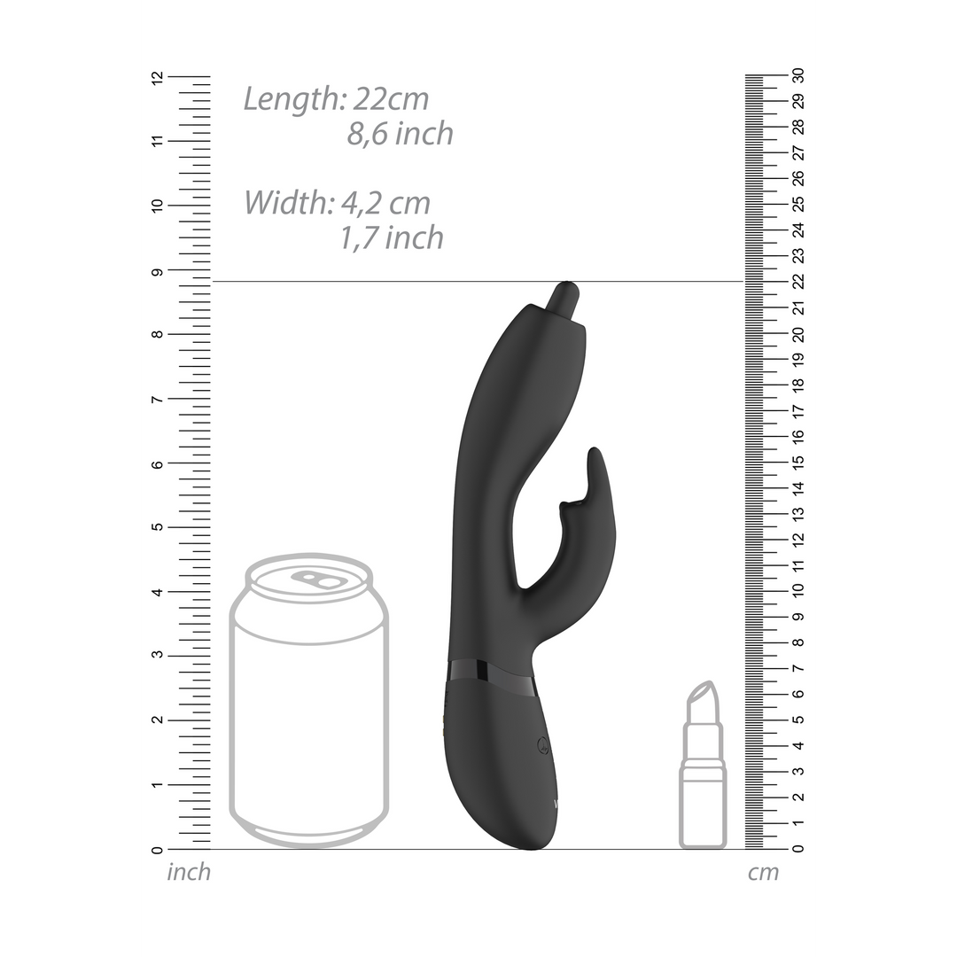 Nilo - Pinpoint Rotating G-spot Rabbit - Black - Image 10