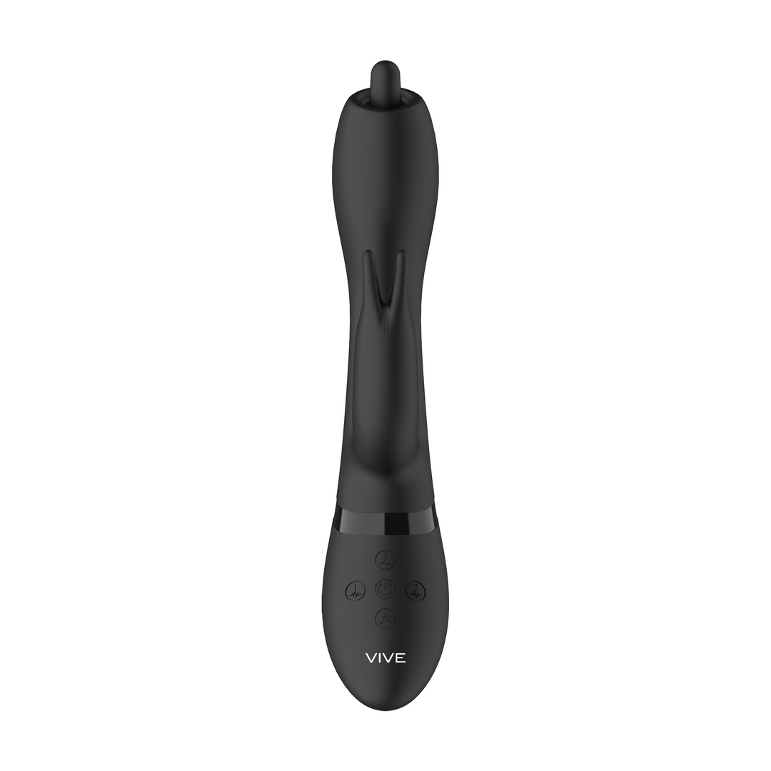 Nilo - Pinpoint Rotating G-spot Rabbit - Black - Image 5