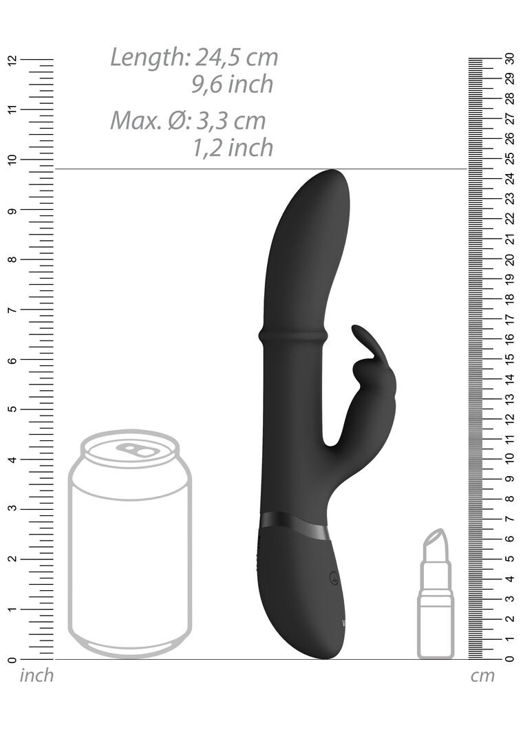 Halo - Ring Rabbit Vibrator - Black - Image 12