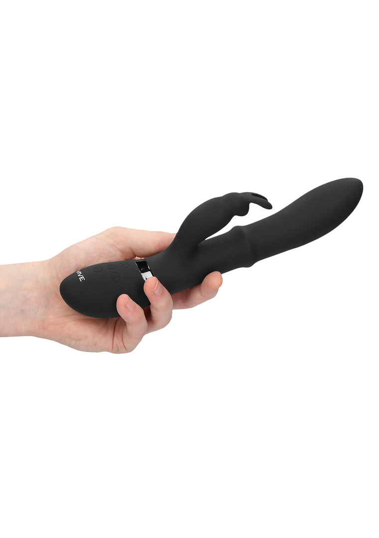 Halo - Ring Rabbit Vibrator - Black - Image 13
