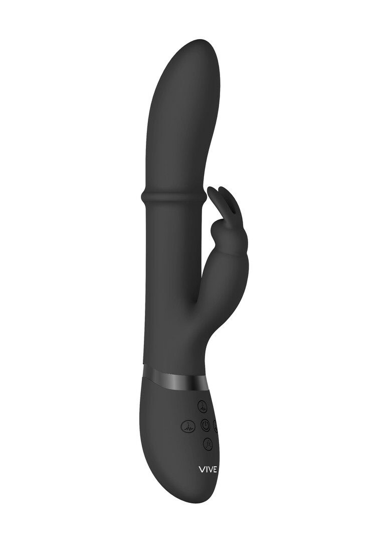 Halo - Ring Rabbit Vibrator - Black