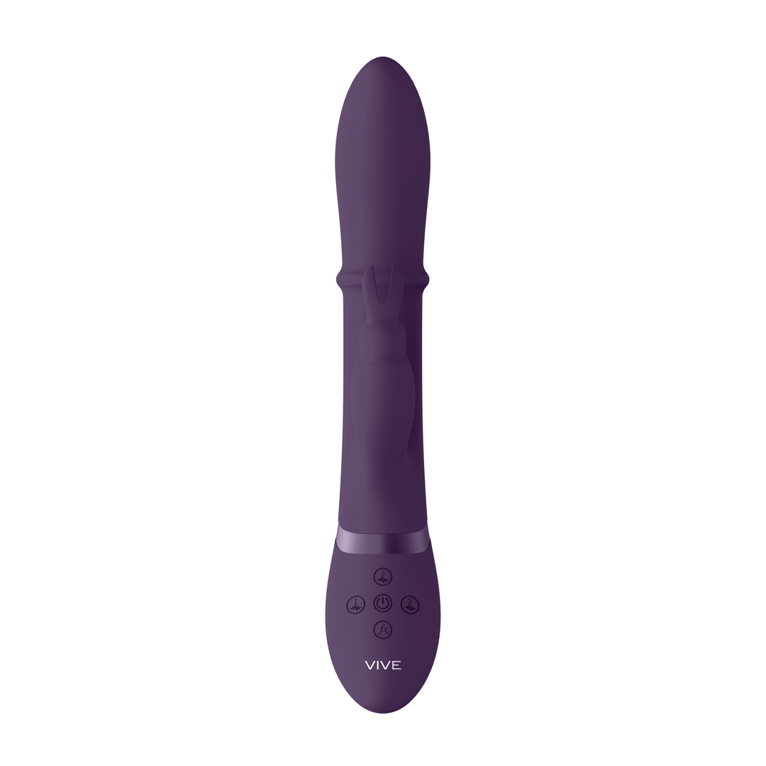 Halo - Ring Rabbit Vibrator - Purple - Image 5