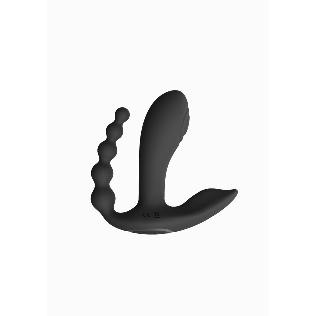 Kata - Pulse Wave Vibrating Double Penetration Vibrator - Black - Image 6
