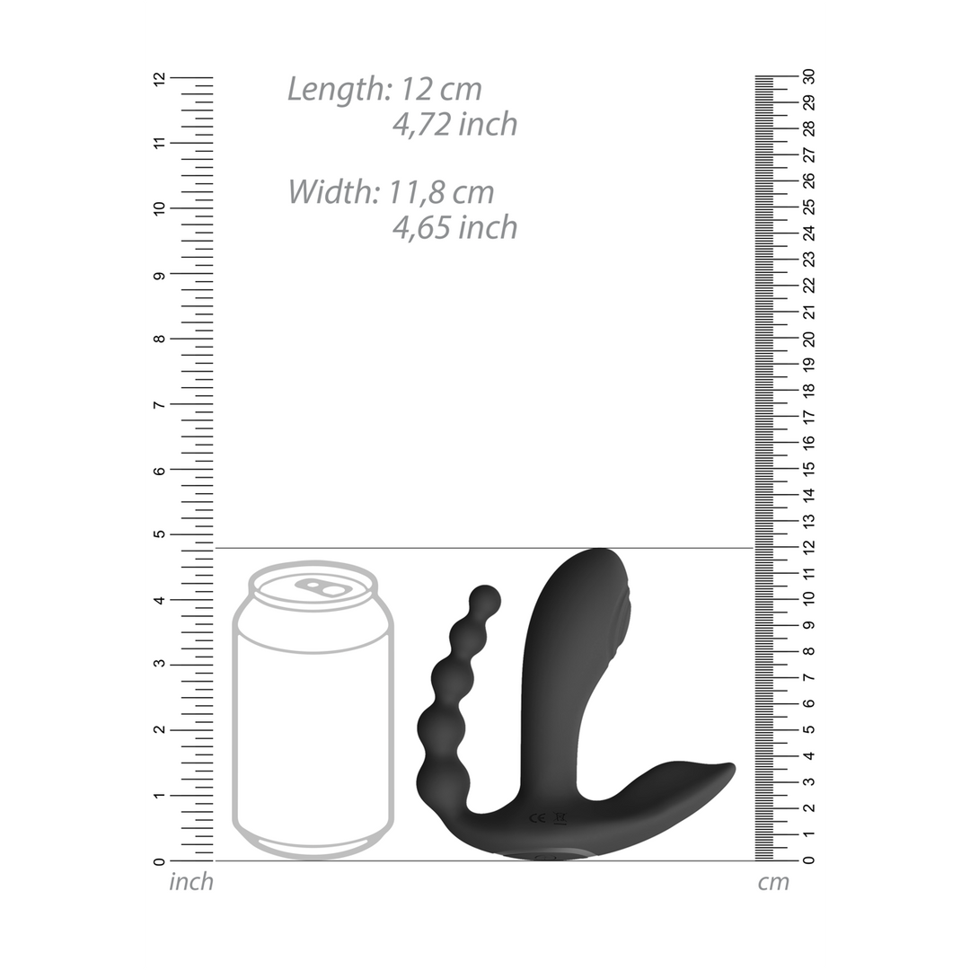 Kata - Pulse Wave Vibrating Double Penetration Vibrator - Black - Image 7