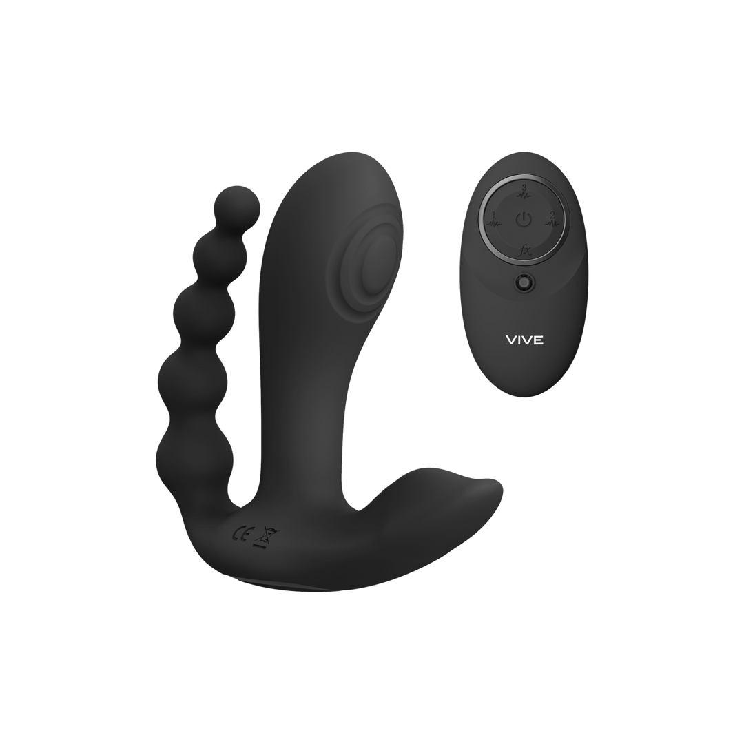 Kata - Pulse Wave Vibrating Double Penetration Vibrator - Black - Image 8