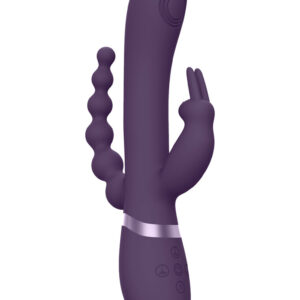 Rini - Pulse Wave  Vibrating Double Penetration Rabbit - Purple