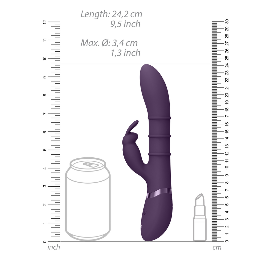 Sora - Up Down Stimulating Rings, Vibrating G-Spot Rabbit - Purple - Image 10