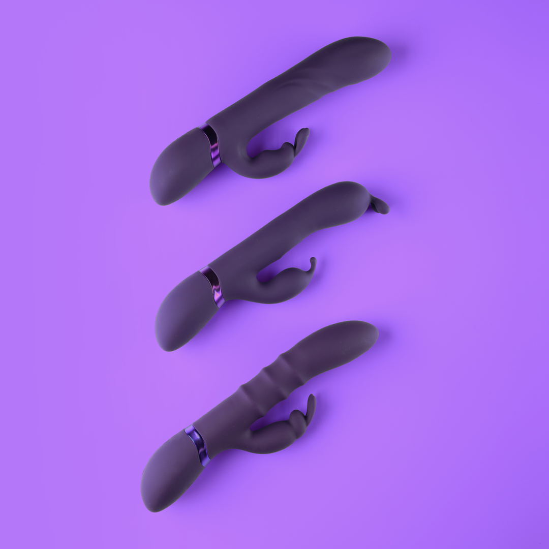 Sora - Up Down Stimulating Rings, Vibrating G-Spot Rabbit - Purple - Image 7