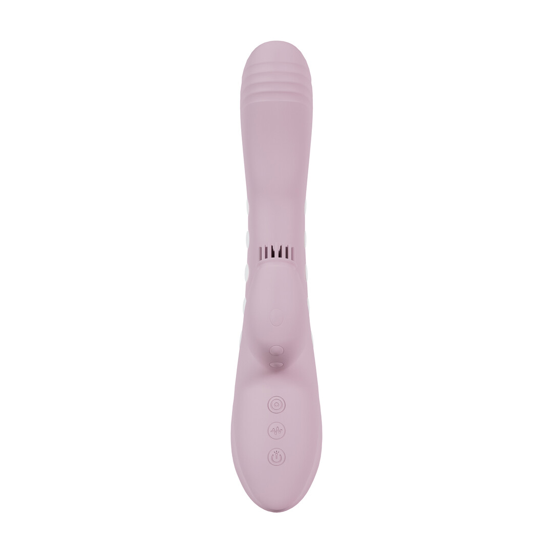 Andria - G-Spot Vibrating and Tap Clit Stimulator with LED - Pink - Image 4